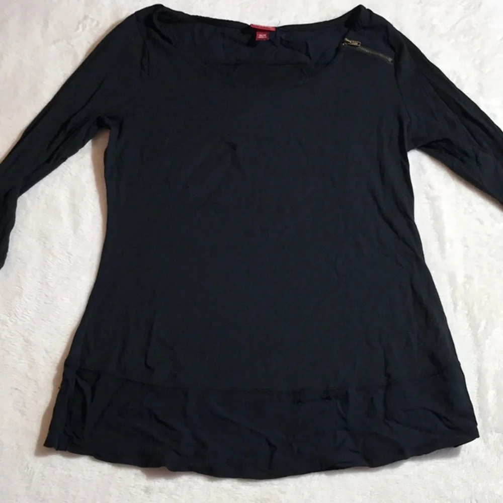 Merona 3/4 Sleeve w/Zipper - Picture 2 of 9